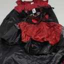 ellzant Kids Vampire Costume for Girls 8-10, Girls Halloween Costumes Dress Vampire Cape Skirt Cloak Vest Outfit S (110-200 cm)