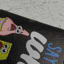 Buckle-Down Men's Standard Nickelodeon Wallet, Bifold, Spongebob Squarepants and Friends Say What Group Pose, Vegan Leather, 4.0" x 3.5"