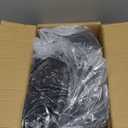 Obstal 4ft Stretch Spandex Table Cover - 4 Pack Universal Rectangular Fitted Tablecloth Protector for Wedding, Banquet and Party, Black