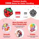Fuse Beads Kit for Kids: 10000PC Melty Beads Set, 5MM Iron Melting Beads Craft Kit with 8 Pegboards,5 Ironing Paper and Accessories, Arts and Crafts Set Toys Gifts for Boys Girls Christmas Birthday