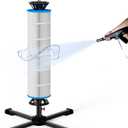 ROYOR Pool Filter Cleaner Stand Tool, Fit for 3", 4", 6" Swimming Pool Cartridge Filter Cleaner, Pool Filter Cleaning Stand with Heavy-Duty Stable Base