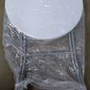 32in Cocktail Table, no Assembly Required, High Top Bistro Round Plastic Folding Table, Foldable Portable Bar Height Tables, Indoor Outdoor for Party Banquet Wedding Picnic Dining Camping, White