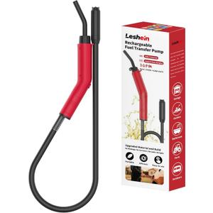 Fuel Transfer Pump 3GPM, USB Rechargeable Electric Siphon Pump for Gasoline Diesel Water, Portable Leakproof Gas Can Pump with Upgraded Hose Material & Build, Ultra-Fast Oil Transfer Pump