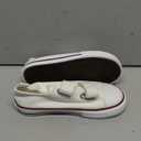 AOVOG Toddler Little Kid Cushioned Canvas Shoes Slip On Sneakers Soft and Durable (White-velcro)