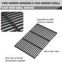 66095 66802 Grates Replacement Parts for Weber Genesis II E-310 II E-315 II E-335 II GS4 II E-330 LX E-340 Grill Parts Weber Genesis II & LX 300 Series Grill Replacement Parts Genesis 2 Cooking Grates