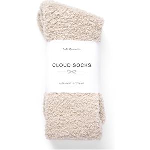 Inerney Fuzzy Socks for Women Men Gifts, Warm Cozy Fluffy Cloud Slipper Style, Comfy Winter Sleep Sock, Stocking Stuffer