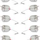 10Pcs/Pk Carp Fishing Bait Trap Cage Feeder Basket Holder Coarse Lure Feeder Carp Fishing Tackle Kit