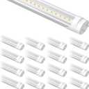 16-Pack Fluorescent Light Bulbs Replacement 4FT, T8 LED Bulbs 4 Foot Type A+B, 24W (65W Equivalent) 3200LM, 3000K Warm White, 48 Inch Tube, F32T8 or F40T12 LED Replacement, Non-Dimmable