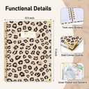 Teacher Planner 2026-2027, Jul 2026-Jun 2027 Academic Year, 8.5" x 11" Lesson Planner Book for Teacher Calendar, Spiral Bound Planners, Planning Stickers, Colorful Monthly Tabs, Leopard