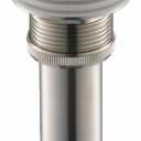 Vessel Sink Drain Without Overflow - Bathroom Sink Drain Stopper - Pop Up Drain All Metal - Big Cap Fit for Vessel or Undermount Sink,Brushed Nickel,YDPOP-1 (No Overflow, Brushed Nickel)