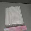 100PCS 9.5 Inch White Plastic Cake Dowel Rods for Tiered Cake Construction and Stacking Supporting Round Dowels Straws with 0.4 Inch Diameter