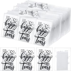 Lincia 120 Packs Wedding Tissues for Guests 3 Ply Happy Tears Tissue Packs for Wedding Bulk Individual Facial Travel Welcome Bag Stuffers for Bridal Favors Guests Gifts