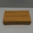 Handicrafts Home Decorative Storage Box 10x4.5  Remote Control Holder, Jewelry Organizer, Modern Decorative Box with Lid, Boho Chic Home Dcor Accent, Vintage Memory Box for Living Room Shelf Dcor (Concentric)