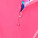 TFJH E One Piece Girls Bathing Suits Short Sleeve Swimsuits UPF 50+ Rash Guard Swimwear, 507 Scale Hotpink 8A