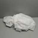 Lecloud Leia White Sheer Curtains 108 Inches Long 2 Panels, Airy Jacquard Leaf Textured Voile Curtains, Gauzy Aesthetic Drapes with Dual Rod Pockets for Living Room Bedroom, Each 52" W x 108" L