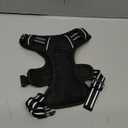 rabbitgoo Dog Harness No Pull with 2 Leash Clips, Adjustable Soft Padded, Reflective Oxford No Choke Pet Vest with Easy Control Handle for Medium Sized Dogs, Black, S