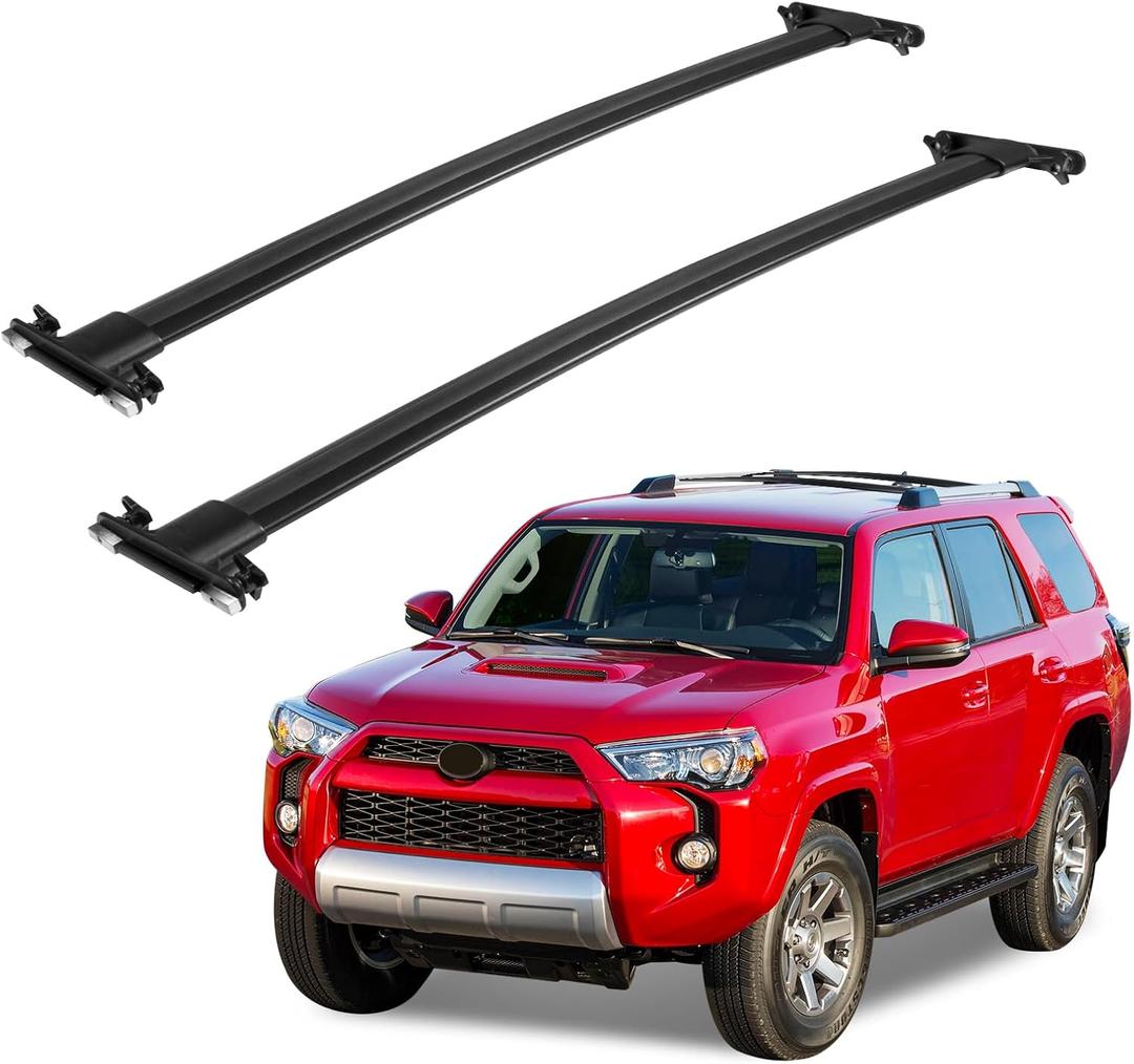 220LBS Roof Rack Cross Bars Fit for Toyota 4Runner 2010 2011 2012 2013 2014 2015 2016 2017 2018 2019 2020 2021 2022 2023 2024, Aluminum Cargo Crossbar Bicycle, Luggage Rack Transport