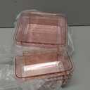 8 Pcs Mixed Extendable Clear Drawer Organizer, All Adjustable Vanity Storage Box, 2-Size Desk Drawer Organizer, Acrylic Storage Bins for Makeup, Bedroom Dressers Tool Organizer for Gadgets, Pink (4 Large + 4 Medium - Pink)