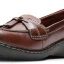 Clarks Women's Ashland Bubble Loafer, Brown Multi, 8 Wide