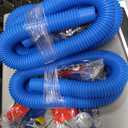 1.25" x 59" Pool Hoses Replacement for Above Ground Pools, 3 Pack Pool Pump Hose for Swimming Pool, Pool Filter Hose with Pool Pipe Holders & Accessory for Filter Pumps 330 GPH 530 GPH 1000 GPH