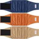 5 Pack Dog Diapers Male, High Absorbing Dog Wraps, Belly Bands for Male Dogs with Incontinence or Frequent Urination, Washable Doggie Diapers Brown, S