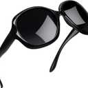 Joopin Oversized Sunglasses Womens Trendy Polarized Large Driving Sun Glasses Ladies UV Protective Big Sunnies Shades (B01-black/Black)
