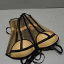 Perfect Corset NYC OVERBUST Mesh Corset Top Lace up with 15 Steel Boned (X-Large Tall, Beige)