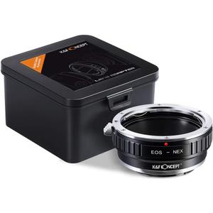 K&F Concept EF EF-S to E Mount Adapter, Manual Focus Lens Mount Adapter Compatible with Canon EOS Lens to Sony Alpha Nex E-Mount Camera Body