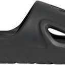 adidas Unisex's Slides (13 Women/12 Men, Carbon/Carbon/Black)