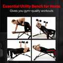 Adjustable Workout Bench for Home Gym Foldable Weight Bench Incline Decline Flat for Full Body Strength Training | Compact Exercise Bench for Dumbbell & Fitness Workouts by Energi Core