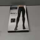 RubyRunk Fleece Lined Tights for Women, Warm Pantyhose leggings Women, Thermal Opaque Tights for Winter (Black)