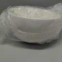 DOWAN Serving Bowls, 9.5" Large Salad Bowls for Entertaining, Side Dishes, Pho, Pasta, Centerpiece Bowls for Dinner Parties, Kitchen Decor, Microwave & Dishwasher Safe, White