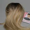 Long Layered Blonde Wigs for Women Synthetic Hair Wig with Bangs Natural Wavy Heat Resistant Wigs for Daily Party Use