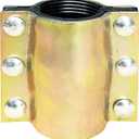 Water Pipe Repair Clamp,OD of The Applied Pipe is about 2.37 inch,Leak Sealer for Pipes and Plumbing,Length 4.72 inch,Suitable for PE/PPR/Steel/Iron Pipe,Bronze