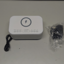 Alarm Clock Speaker Wireless Charger, Digital Alarm Clocks Bedrooms Bluetooth, Alarm Clock Dimmable Light Bedrooms Dual Alarm Snooze Dimmer 12 24H RGB Night Light Bluetooth USB AUX, Black