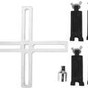 4 Jaw Fuel Tank Lid Wrench Spanner - Adjustable Fuel Pump Sending Unit Remover and Installer Tool - for Use with 1/2 Inch and 3/8 Inch Ratchet Wrenches - 23 to 190mm Range for