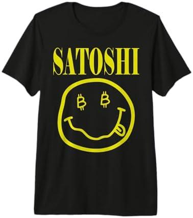 Satoshi Yellow Smile Face Premium Tri-blend T-Shirt XXL