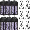 6-Pack Hair Extension Holder - Wig Storage Bags with Hanger for Multiple Wigs, Dust-proof, Ideal for Hair Extensions & Accessories