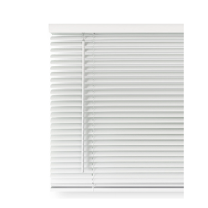MOOD Mini Blinds | 32 inch blinds for windows | 1" Cordless Vinyl Window Treatment | Premium White | 32 x 36