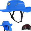 Tontron Waterports Bump Cap Hat for Surfing.Low Profile Water Helmet.for Surfing,SUP,Kayaking and Other Outdoor Sports (Blue, M)