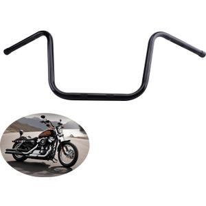 12'' Rise,1'' Wide Handlebar Ape Hanger,34-1/2'' Width For Harley Softail,Softail Springer,Bad Boy,Heritage Springer, Golss black