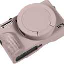 Easy Hood Case for Canon Powershot G7 X Mark III Digital Camera, Soft Silicone Protective Cover with Removable Lens Cover for Canon Powershot G7X Mark III DSLR Camera (Tiffany Pink)