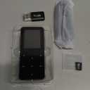 128GB MP3 Player with Bluetooth, Portable Music Player with Built-in Speaker, Enjoying Your Digital Music and Audiobooks Anytime,Includes FM Radio,Recorder,E-Book,and Comes with Earphones