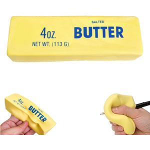 Butter Squishy,Slow Rising Squishy,Stress Relief & Fidget Toys,Butter Stick Slow Rising Squeeze Food Fidget Toy for Office School,Party Favor Gift (Butter Sticks)
