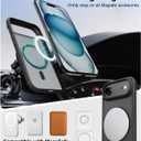 9 x Magnetic for iPhone Air Case with 1 Screen Protector [Mil-Grade Drop Protection] [Compatible with Magsafe] Shockproof Slim Translucent Matte Protective Phone Case, Black