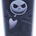 Silver Buffalo Disney Nightmare Before Christmas The Pumpkin King Jack Evil Smiling Stainless Steel Travel Mug, 16 Ounces