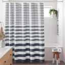 Madison Park Shower Curtain Spa Waffle Weave Shower Curtain for Bathroom 3M Scotchgard Moisture Management, Spa Quality Modern Shower Curtains for Bathroom, Standard: 72x72 Blue Ombre
