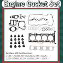 G4KJ 2.4L Engine Rebuild Overhaul Gasket Kit & Pistons Replacement fit for Hyundai KIA Optima Tucson Sorento Sportage 2011-2020 GDI 23410-2G500