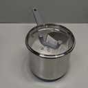 Oster Beauford 3.65-Quart Stainless Steel Deep Fryer Pot with Basket & Glass Lid  Induction, Oven & Dishwasher Safe, 5-Ply Encapsulated Base, Soft-Touch Handle