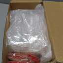 60 Pack Valentine's Heart Shaped Cake Pans  3.4oz Mini Aluminum Foil heart shape Cupcake pan with Lids, Spoons & Valentine Heart Stickers  Disposable Mothers Day Baking Tins Supplies for Gifts, Red